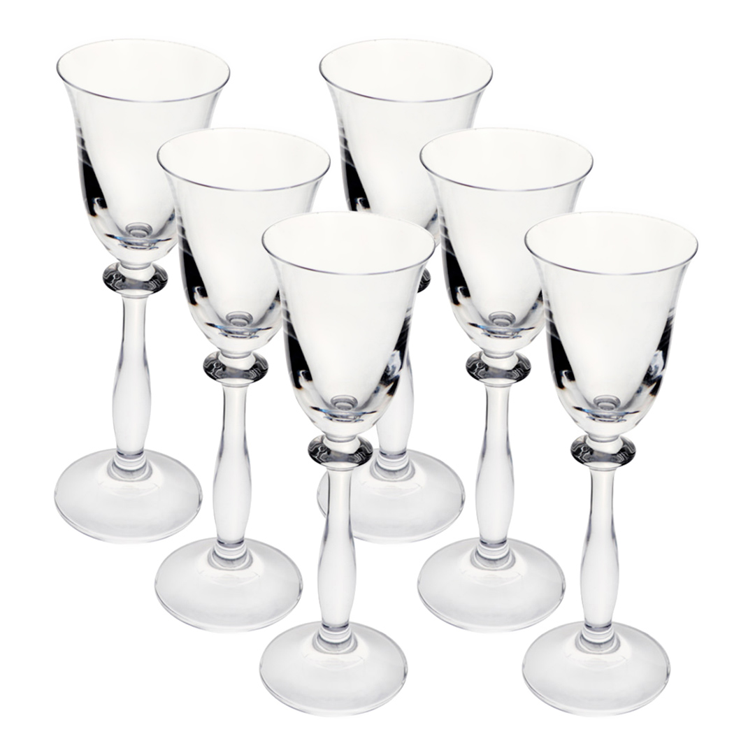 Imagem ilustrativa para Jogo de 6 taças para licor em cristal ecológico 60ml A17cm