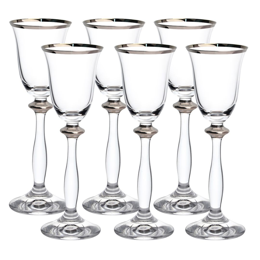 Fotografia para o produto Jogo de 6 taças para licor em cristal ecológico 60ml A17cm