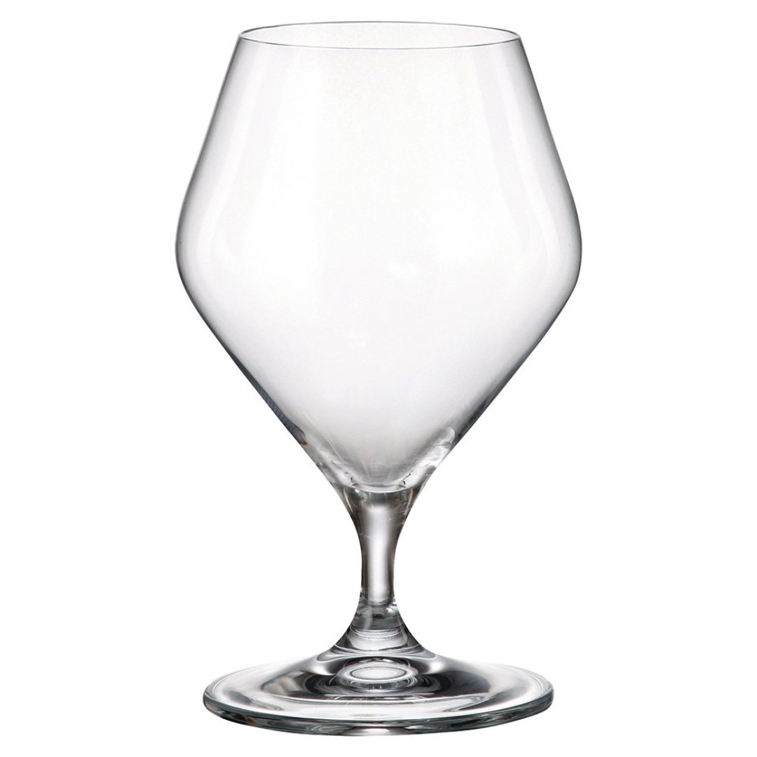 Imagem ilustrativa para Jogo de 6 taças para conhaque em cristal ecológico 395ml A16,1cm