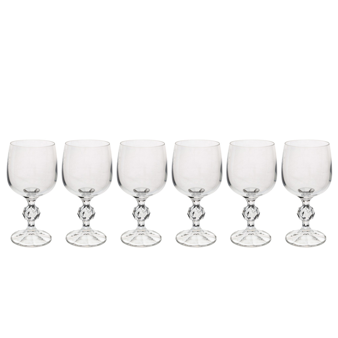 Imagem ilustrativa para Jogo de 6 taças para vinho branco em cristal ecológico 190ml A14cm