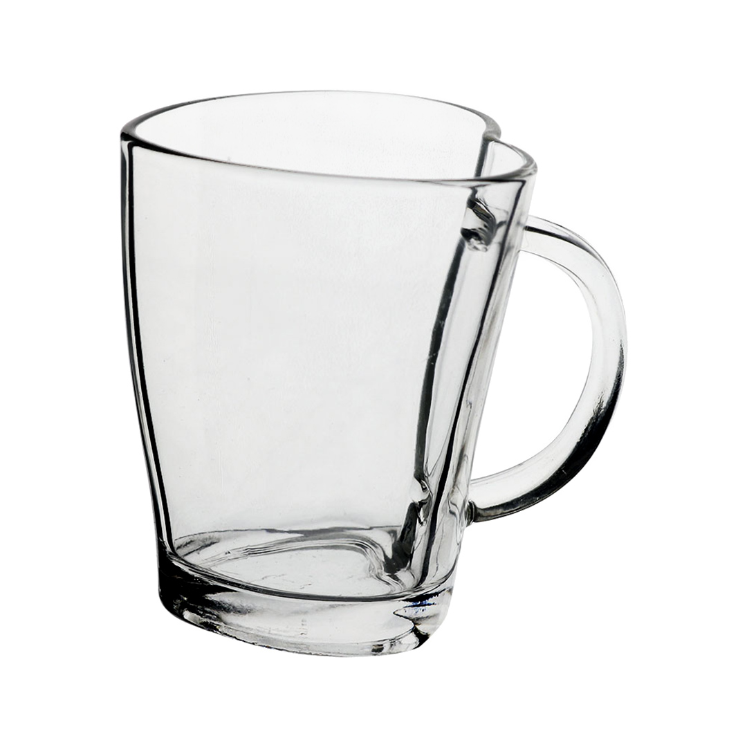 Fotografia para o produto Jogo de 6 xícaras coração em vidro 200ml