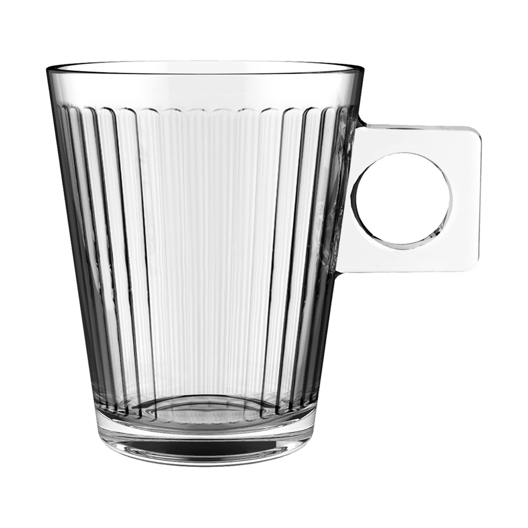 Imagem ilustrativa para Jogo de 6 xícaras Lines em vidro 80ml