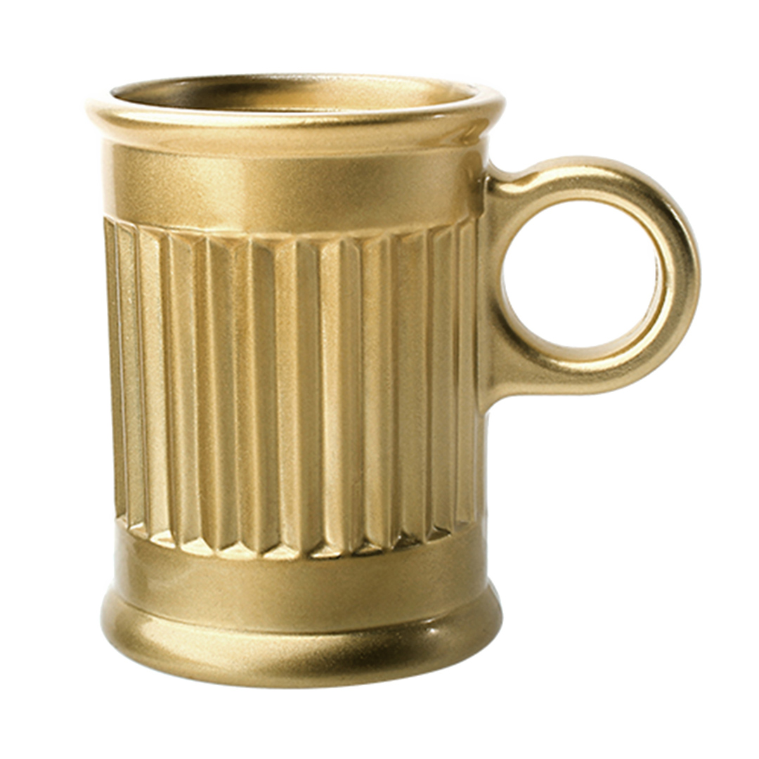 Imagem ilustrativa para Jogo de 6 xícaras para café em cristal 85ml cor ouro