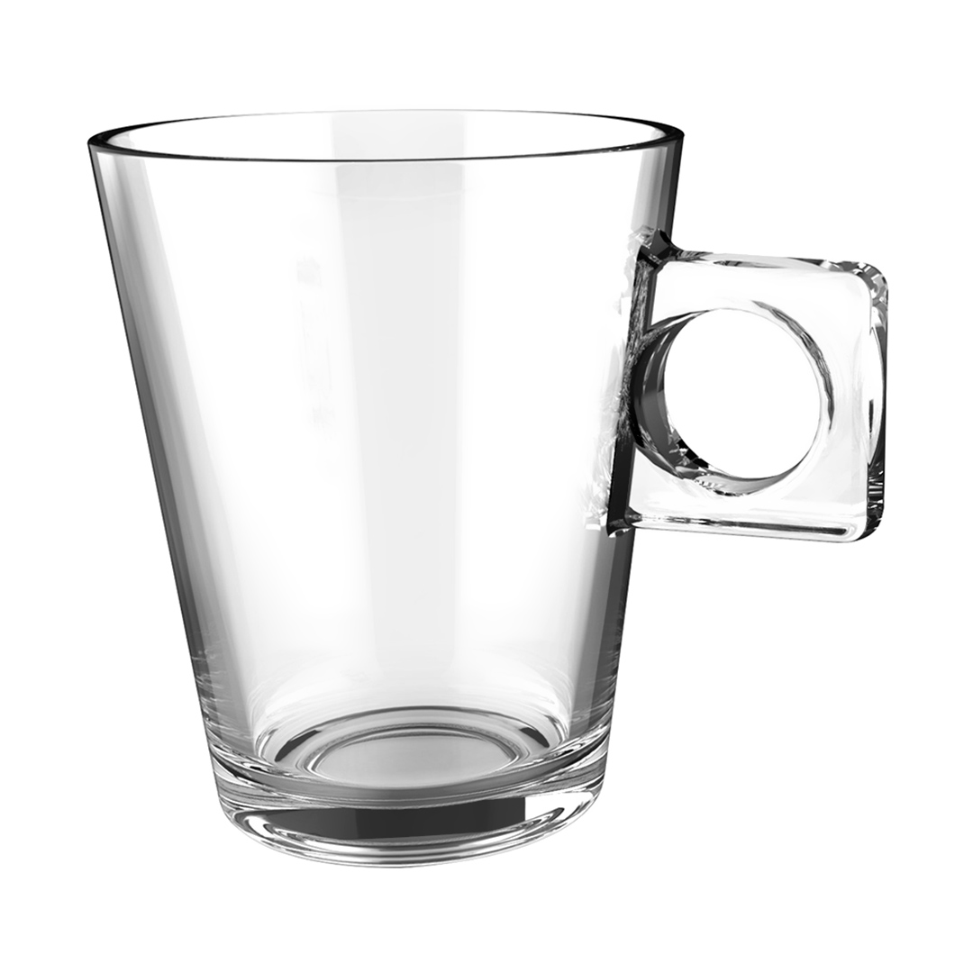 Imagem ilustrativa para Jogo de 6 xícaras Plain em vidro 80ml