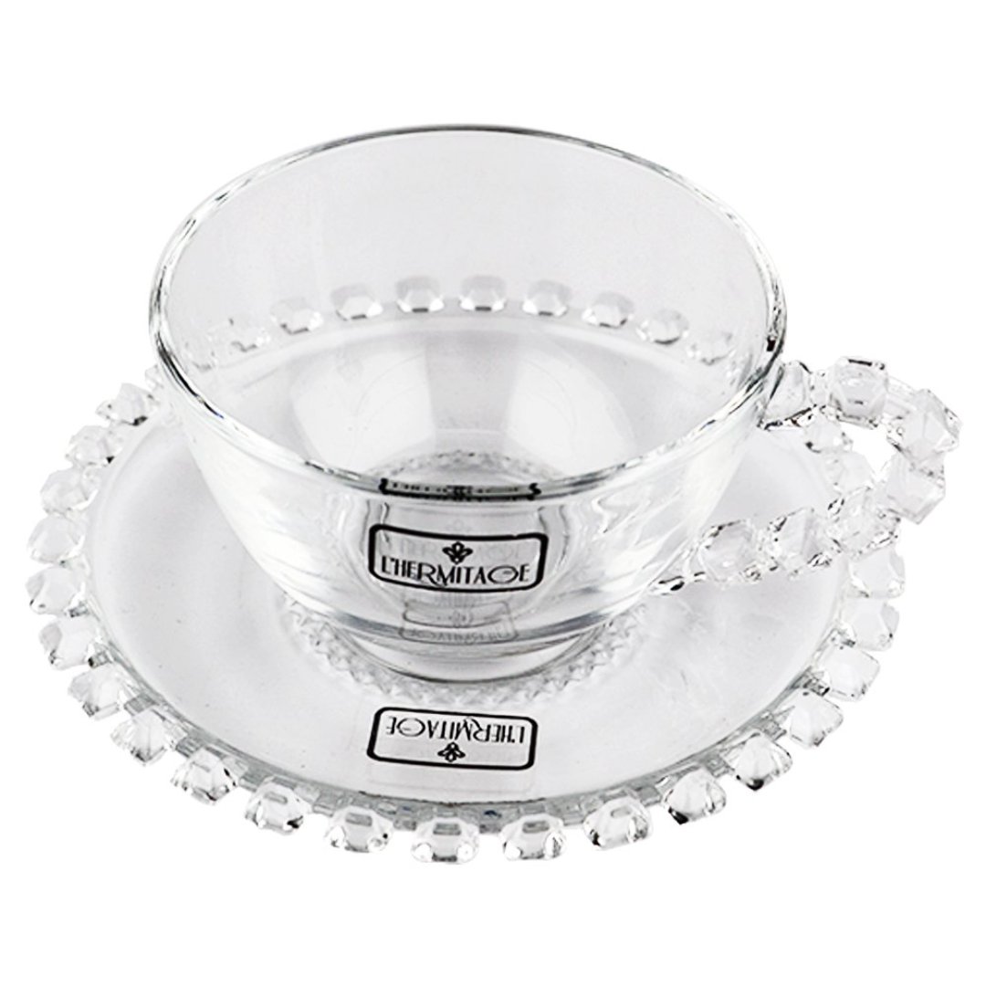 Fotografia para o produto Jogo de 8 peças Diamante para chá em cristal 200ml