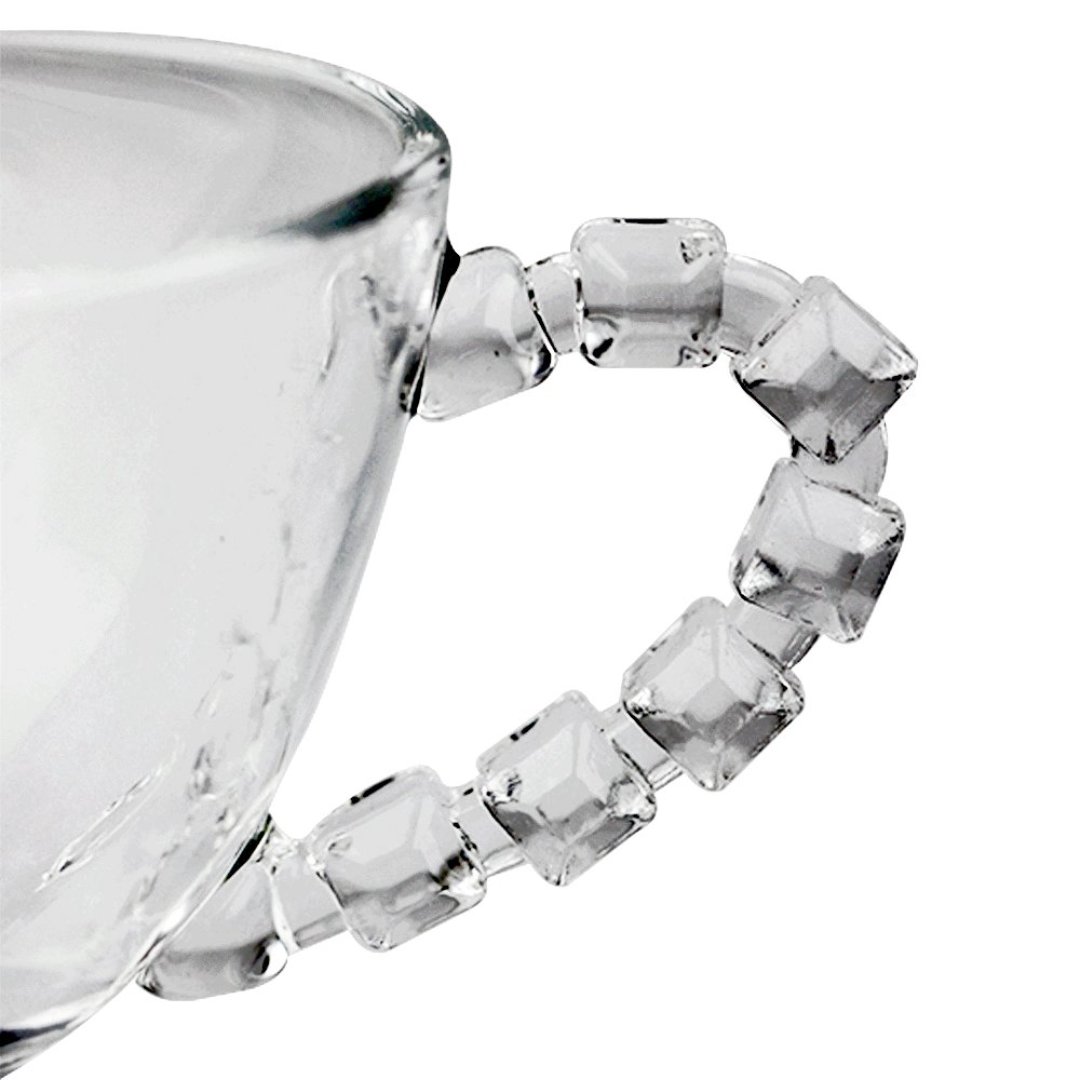 Fotografia para o produto Jogo de 8 peças Diamante para chá em cristal 200ml