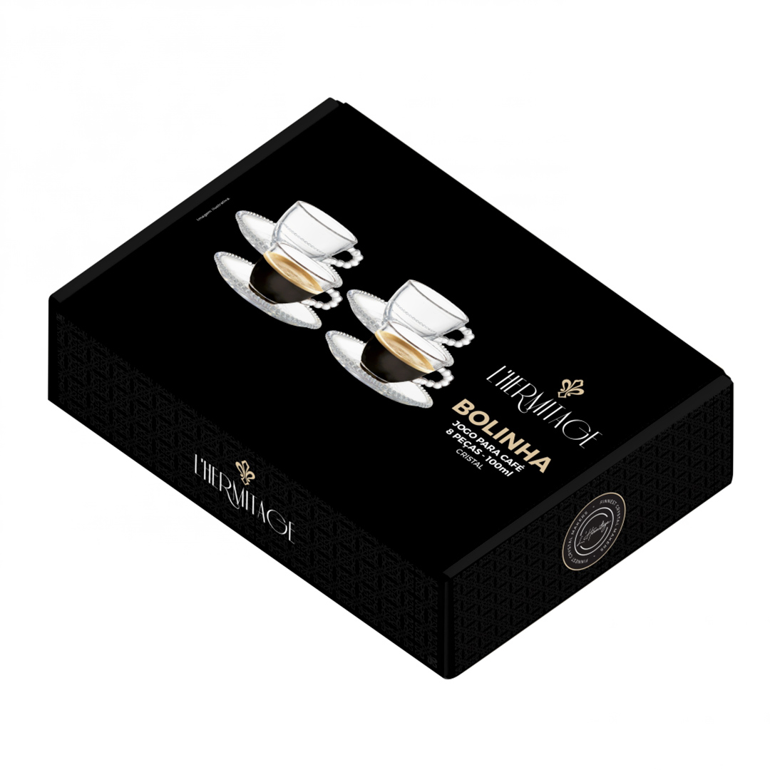 Fotografia para o produto Jogo de 8 peças para café em cristal 100ml