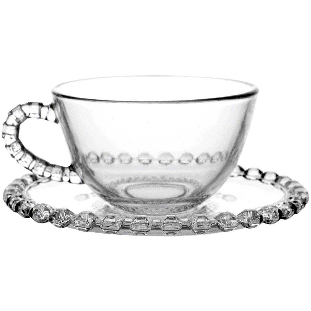 Imagem ilustrativa para Jogo de 8 peças para chá em cristal 200ml