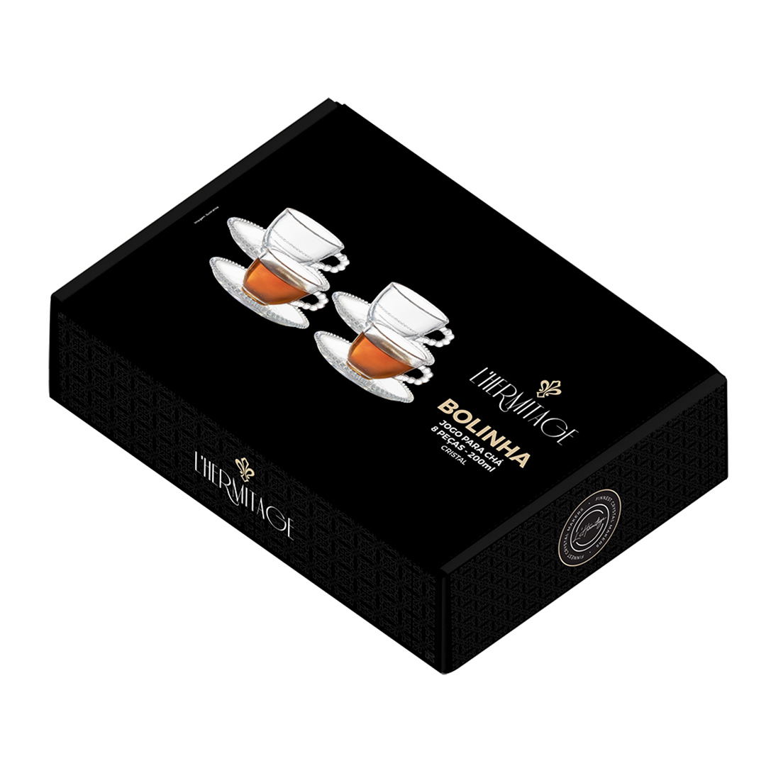 Fotografia para o produto Jogo de 8 peças para chá em cristal 200ml