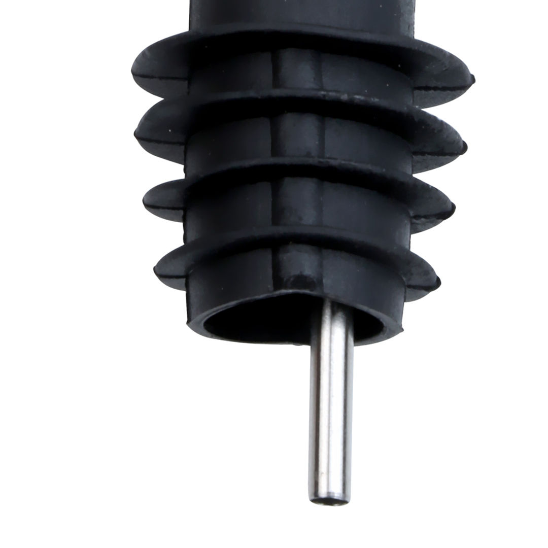 Fotografia para o produto Jogo de bico dosador para azeite com 2 peças em aco inox e borracha Ø2,6xA9,6cm