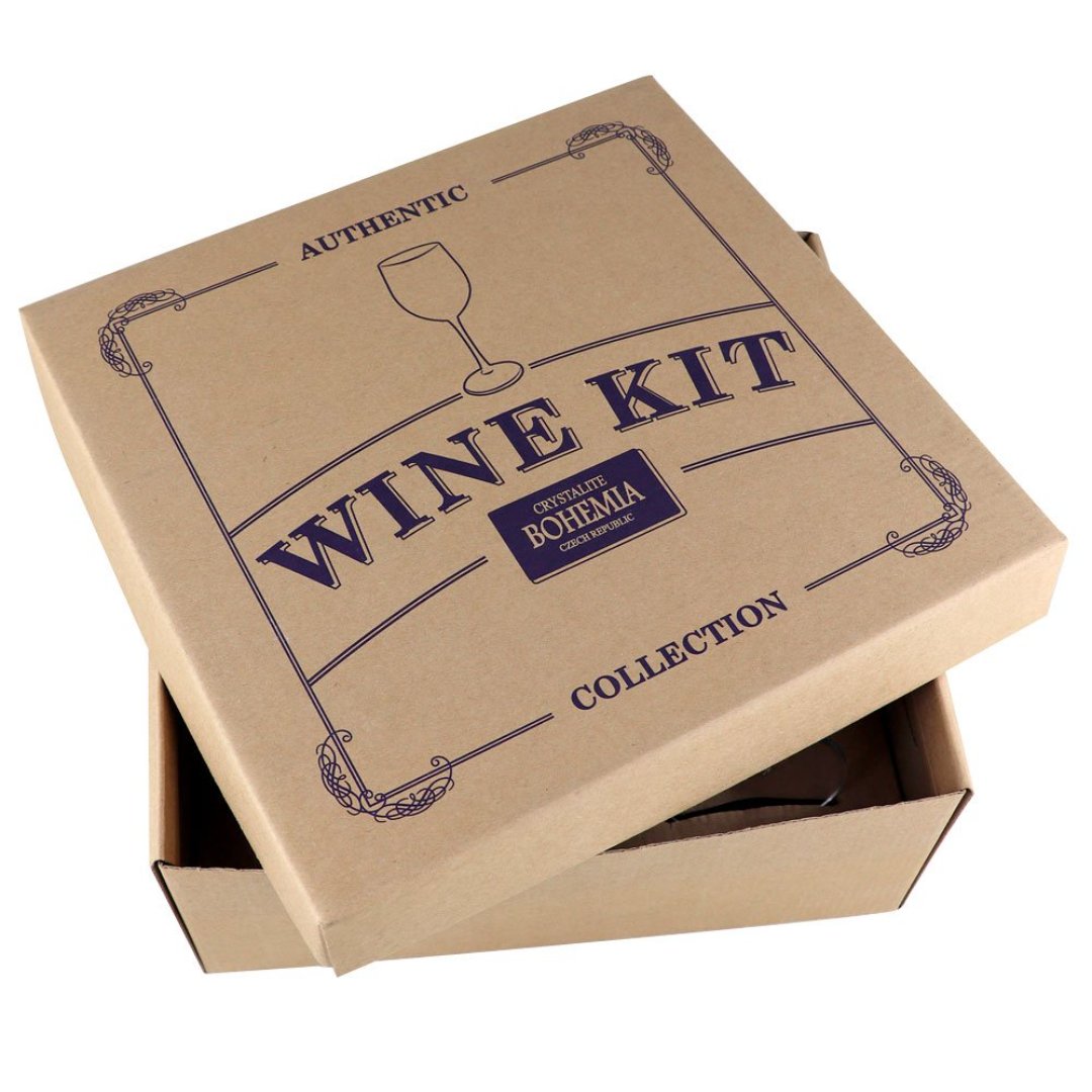 Fotografia para o produto Kit de 4 pecas Bohemia Authentic Collection para vinho L31xP31xA13cm