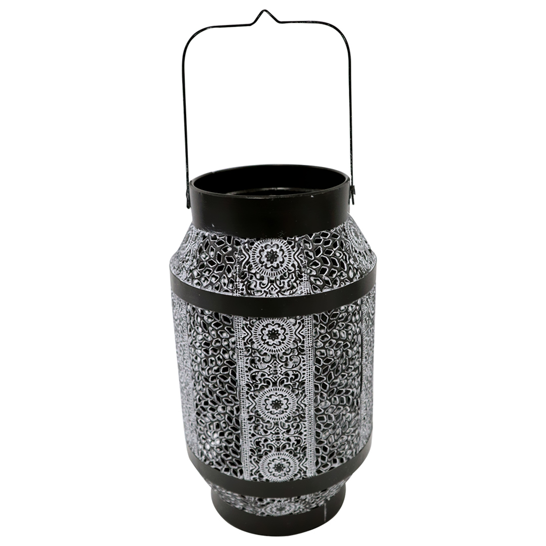 Imagem ilustrativa para Lanterna decorativa em ferro Ø15xA25,5cm cor prata