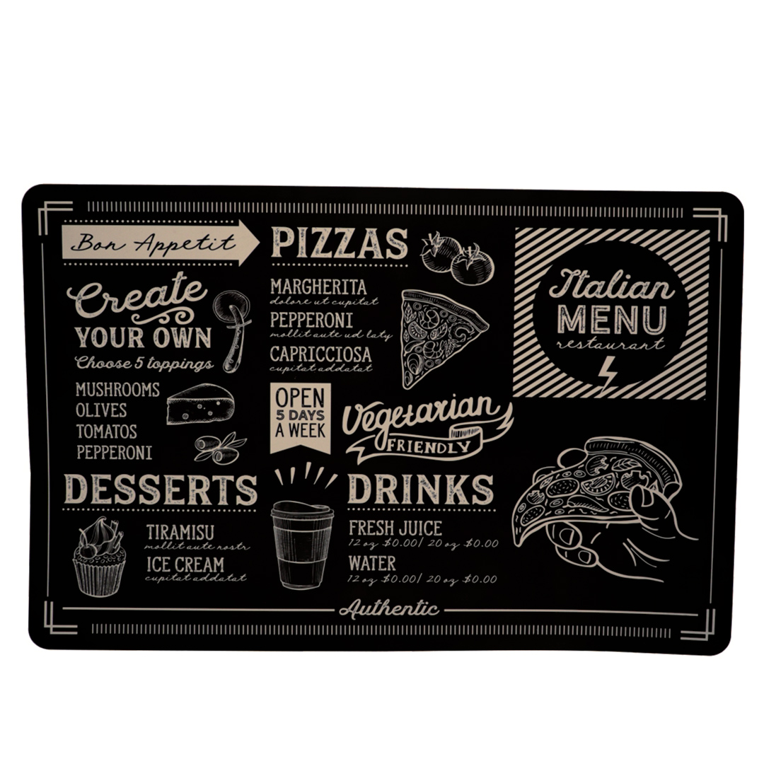 Fotografia para o produto Lugar Americano em plástico Italian MenuL43,5xP28,5cm