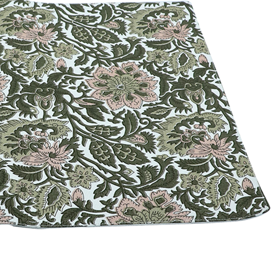 Fotografia para o produto Lugar americano em tecido estampado L33xP48cm cor cinza e rosa