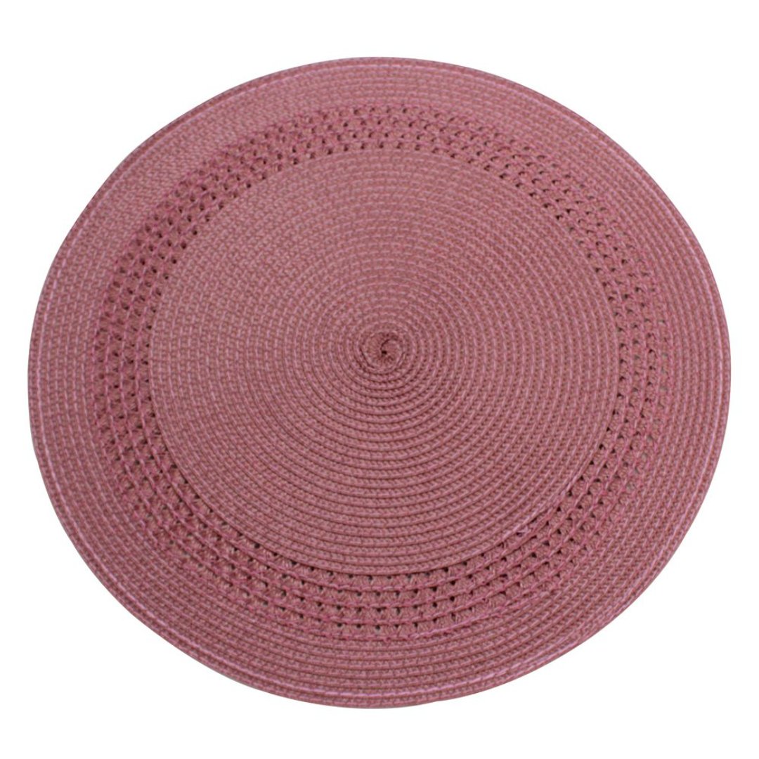 Imagem ilustrativa para Lugar americano redondo em plástico Ø38cm cor rosa