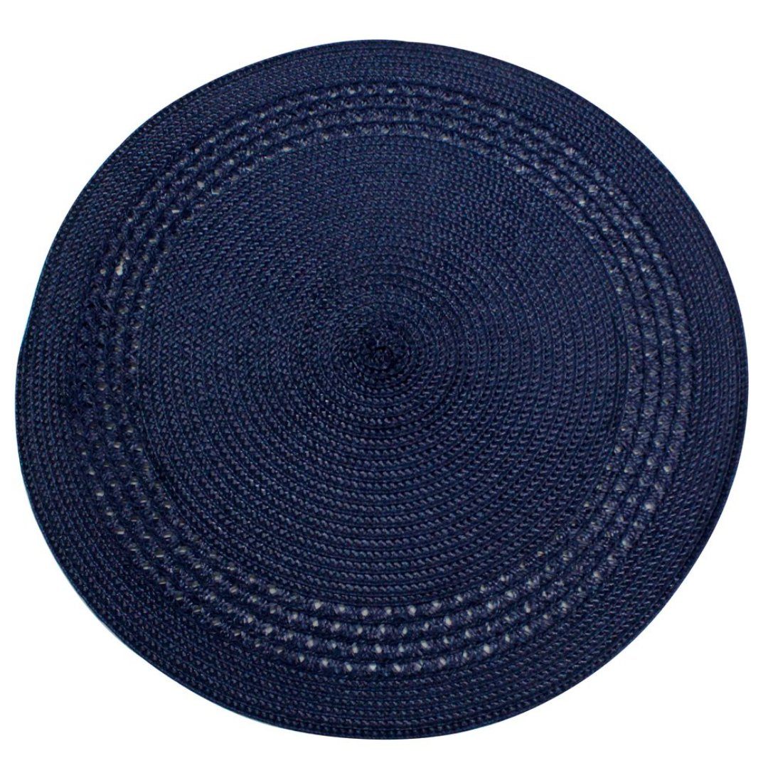 Fotografia para o produto Lugar Americano Vivace em plastico redondo D38cm cor azul escuro