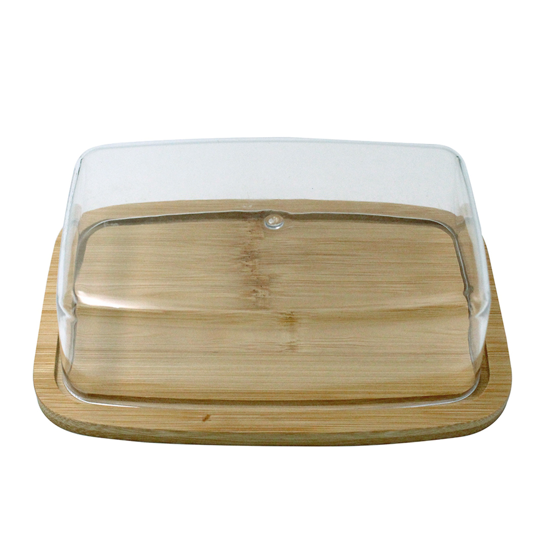 Imagem ilustrativa para Manteigueira em bambu L19xP12,5xA6cm