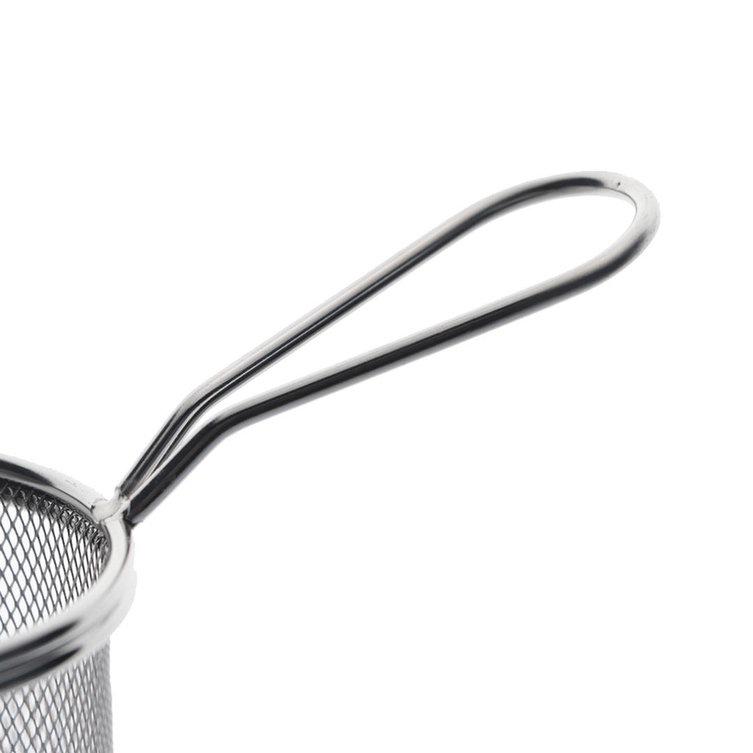 Fotografia para o produto Mini cesta redonda para alimentos em aço inox Ø8,8xA9cm