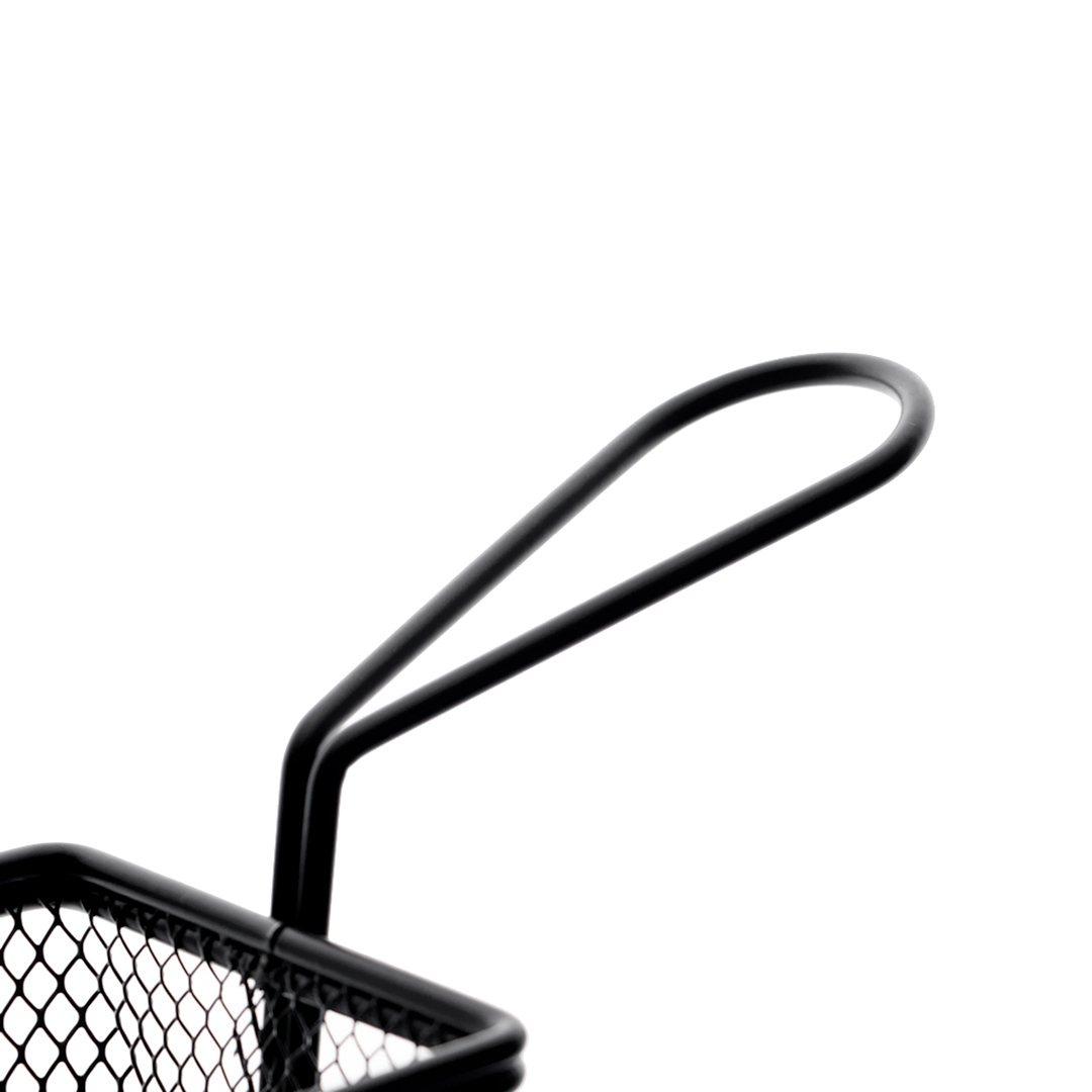 Fotografia para o produto Mini cesta retangular para alimentos em aço inox L10xP8xA7,5cm