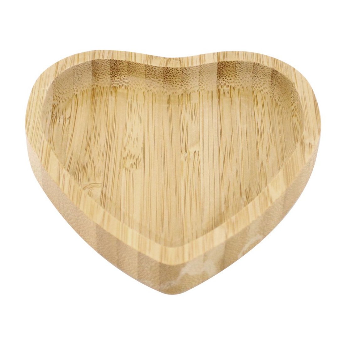 Fotografia para o produto Mini petisqueira coracao em bambu L12,4xP12,4xA2cm