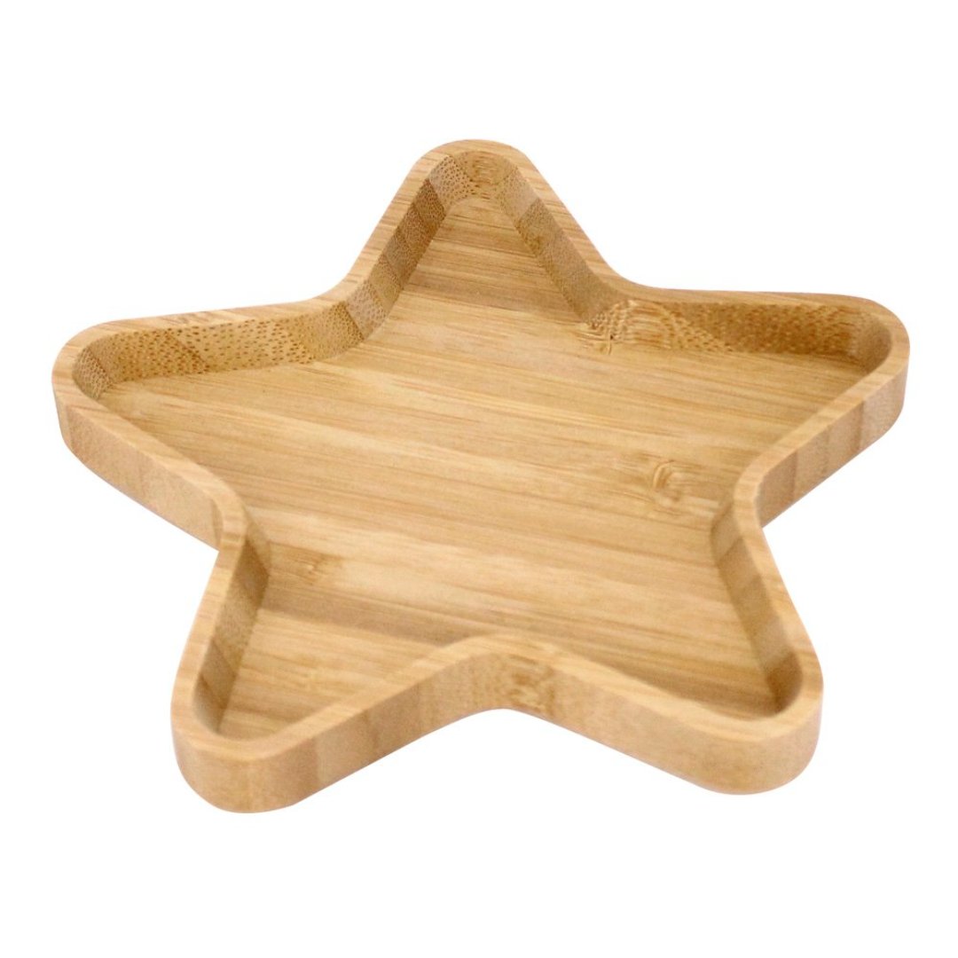 Fotografia para o produto Mini petisqueira estrela em bambu L15xP15xA1,6cm