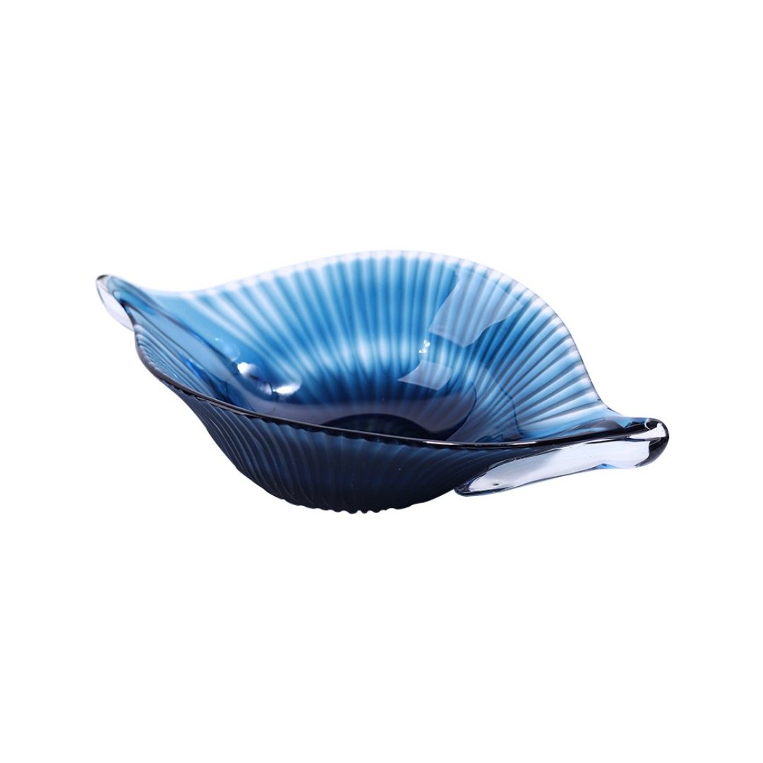 Imagem ilustrativa para Murano centro de mesa em vidro L37,5xP19,5xA9cm cor azul escuro