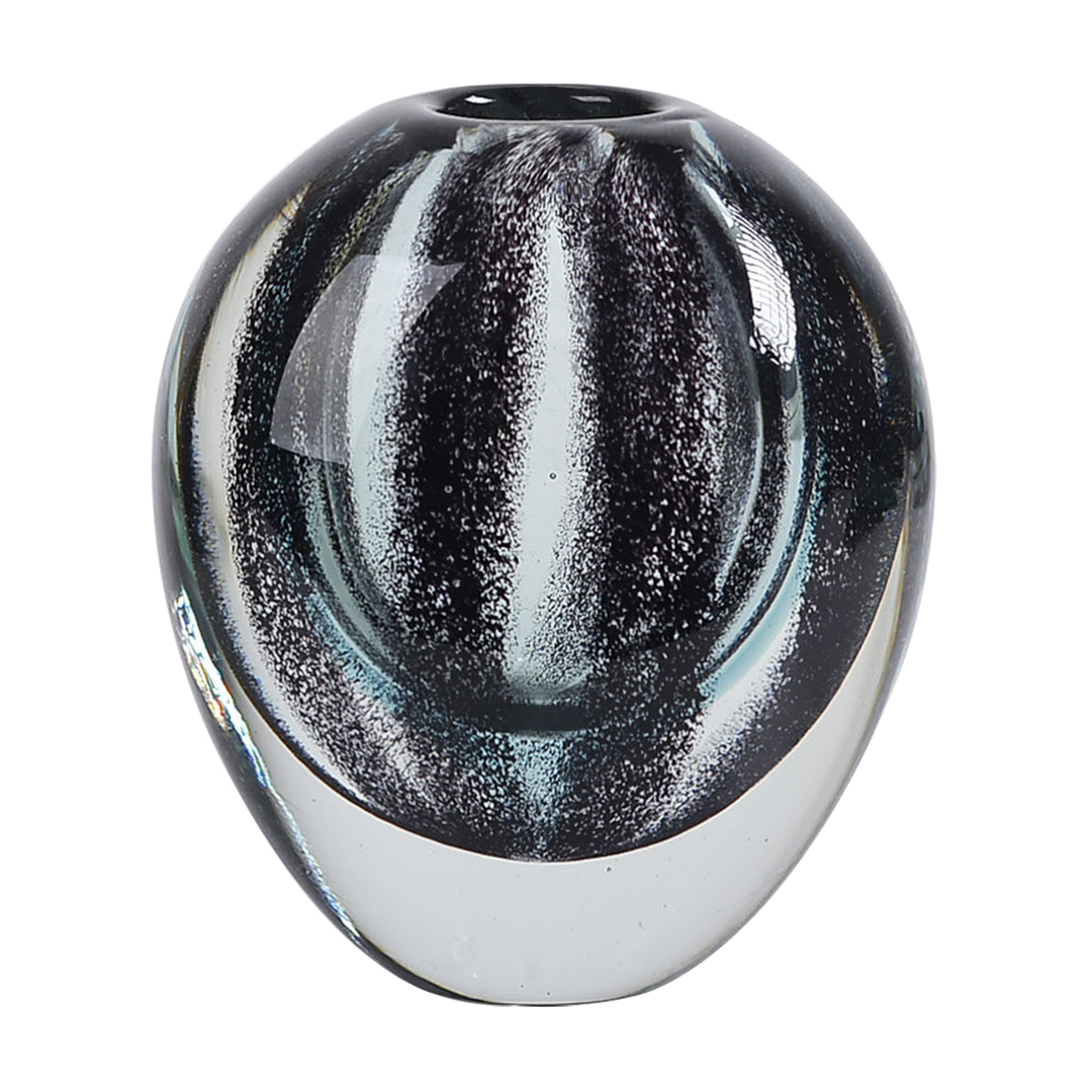 Imagem ilustrativa para Murano espiral em vidro L12,5xP8,5xA14cm cor azul turquesa