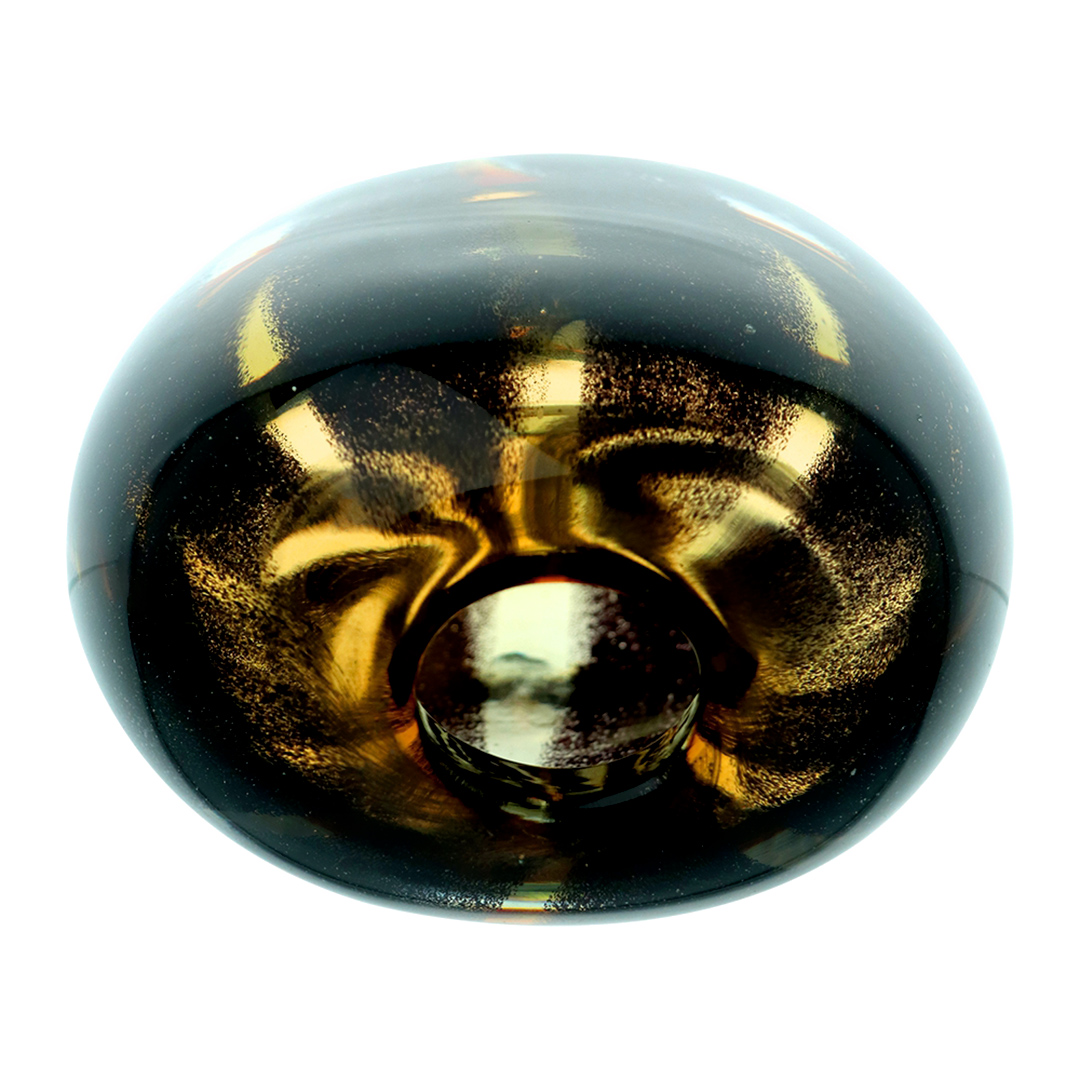 Fotografia para o produto Murano Espiral em vidro L12,5xP8,5xA14cm cor âmbar