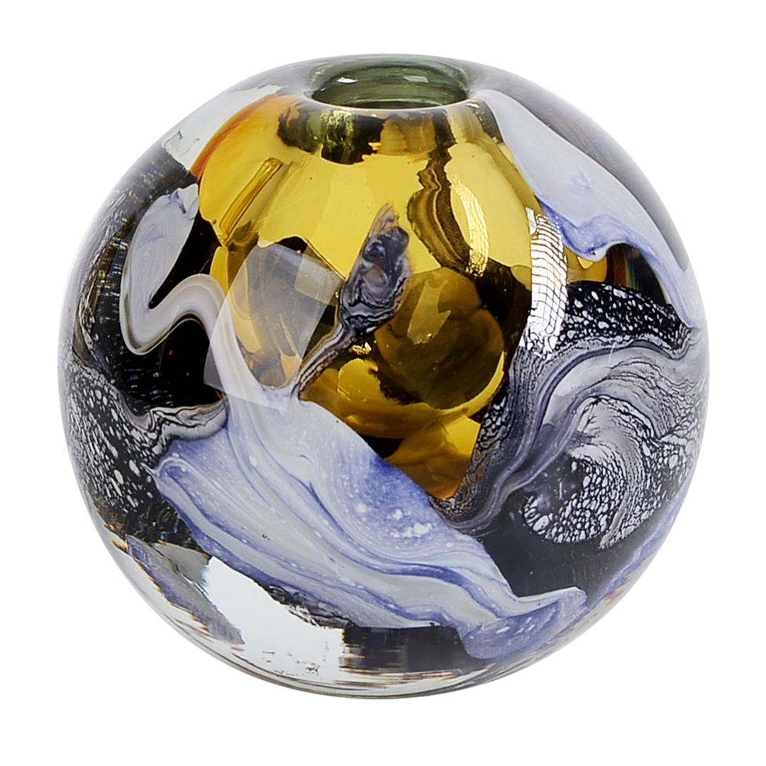 Imagem ilustrativa para Murano espiral em vidro Ø11xA10,5cm cor âmbar