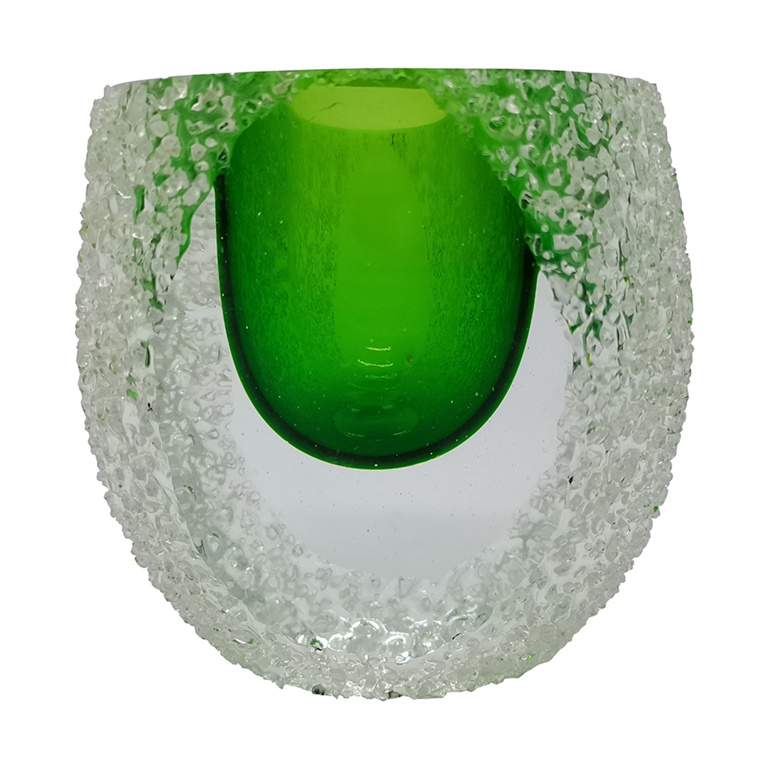 Imagem ilustrativa para Murano mini vaso em vidro L8xP7xA7,8cm cor verde