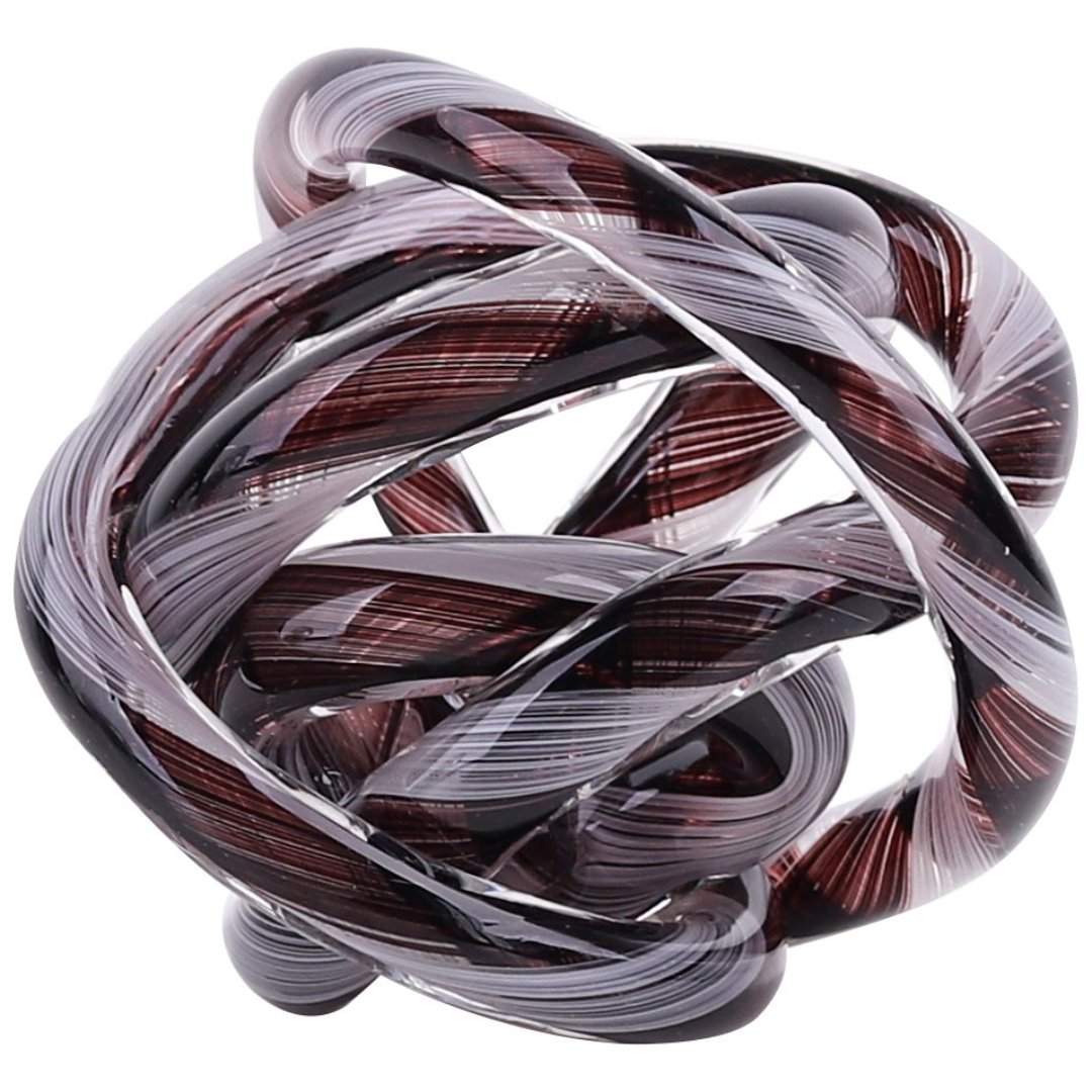 Fotografia para o produto Murano torcido em vidro L12xP12xA12cm cor preta