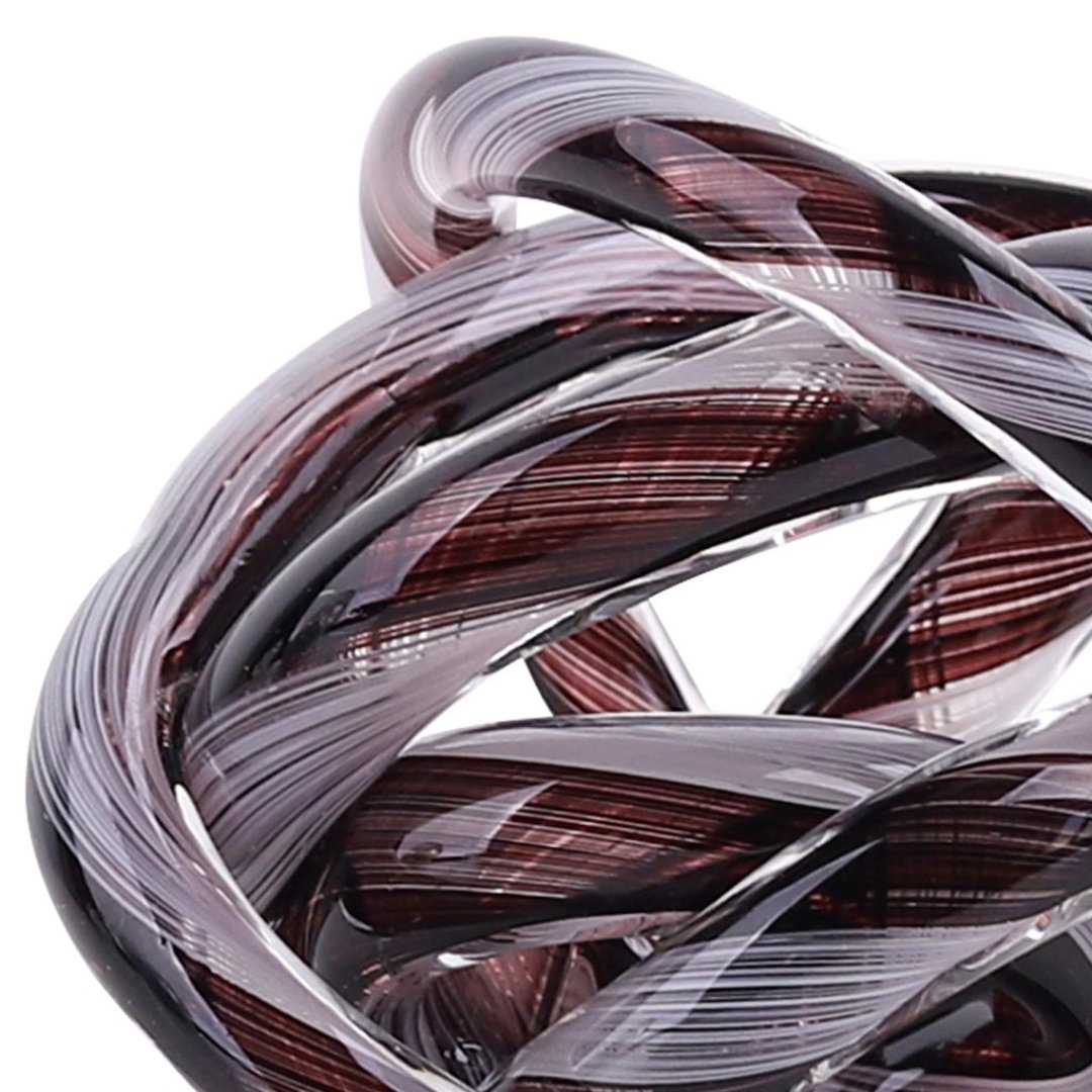 Fotografia para o produto Murano torcido em vidro L12xP12xA12cm cor preta