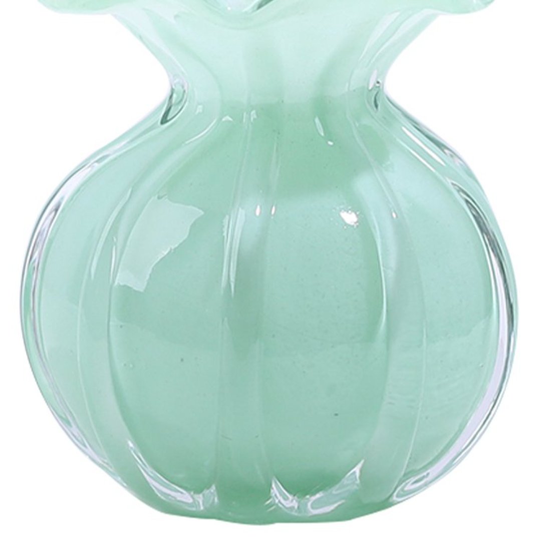 Fotografia para o produto Murano Trouxinha em vidro L11,5xP11,5xA13cm cor verde claro