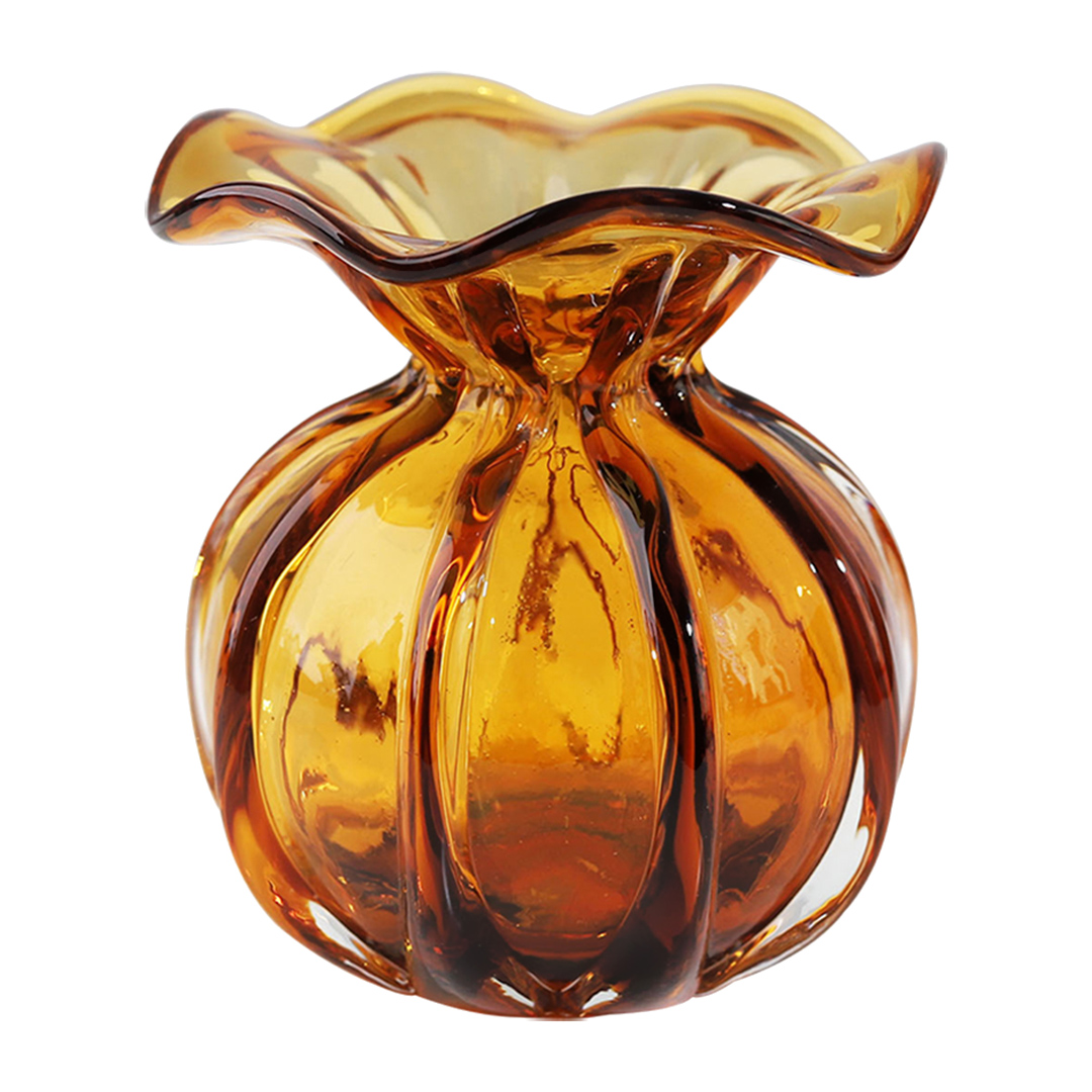 Imagem ilustrativa para Murano em vidro L12xP12xA12cm cor âmbar