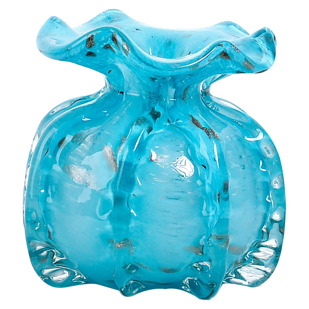 Imagem ilustrativa para Murano Golden em vidro L13xP13xA13,5cm cor azul