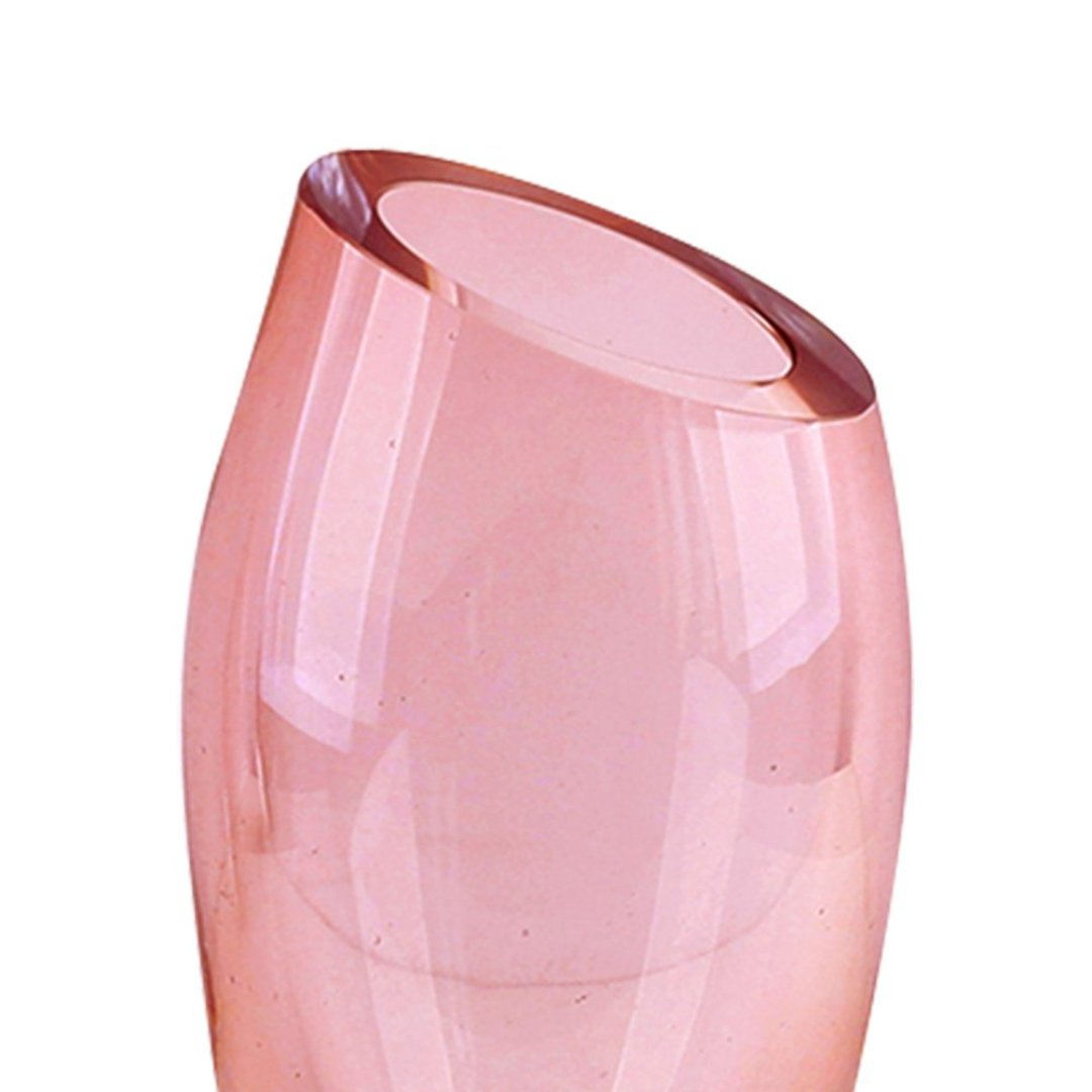Fotografia para o produto Murano vaso em vidro L12,5xP12,5xA24cm cor rose