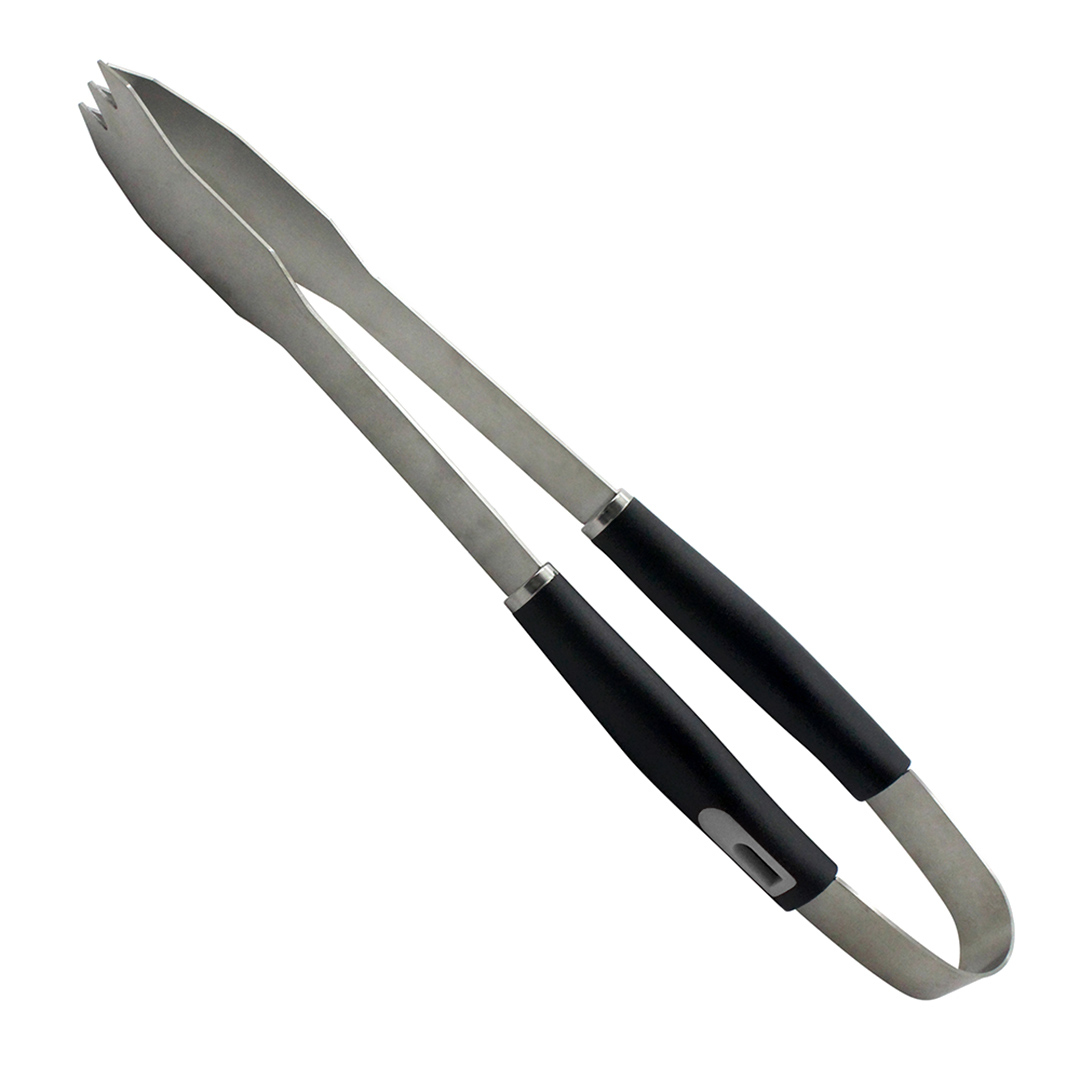 Imagem ilustrativa para Pegador para churrasco em aço inox com cabo em plástico A42cm cor preta