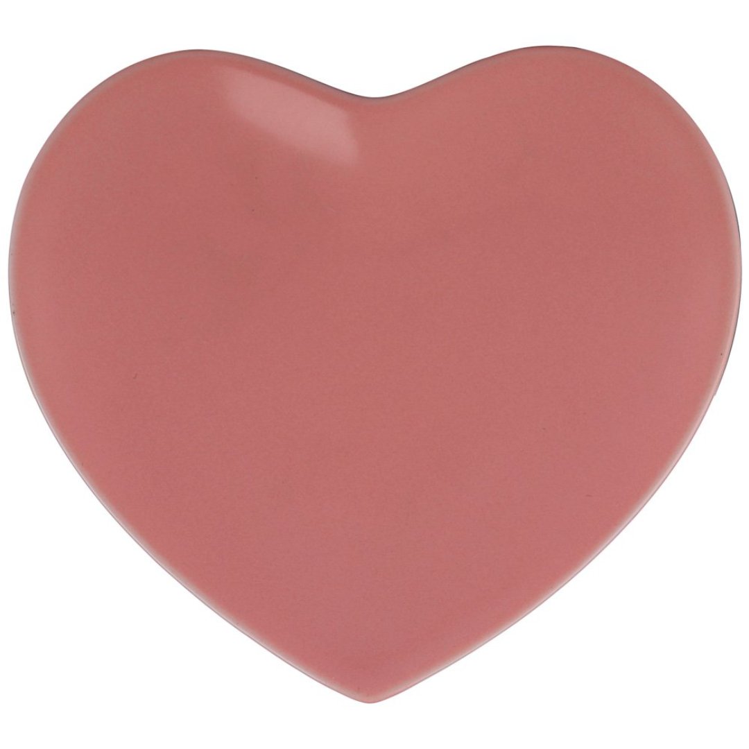 Imagem ilustrativa para Petisqueira coração em porcelana L13,5xP12,5xA2cm cor rosa