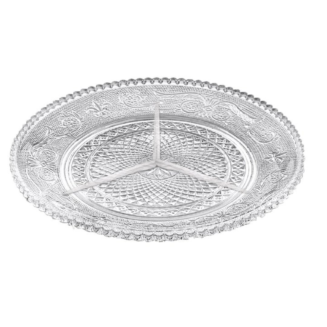 Imagem ilustrativa para Petisqueira em vidro Ø24,6xA3,5cm