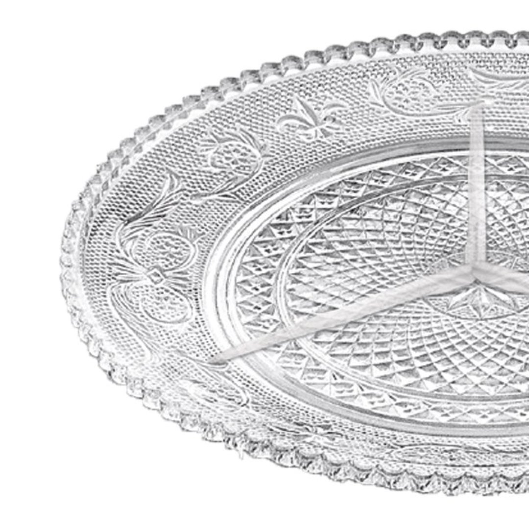 Fotografia para o produto Petisqueira em vidro Ø24,6xA3,5cm