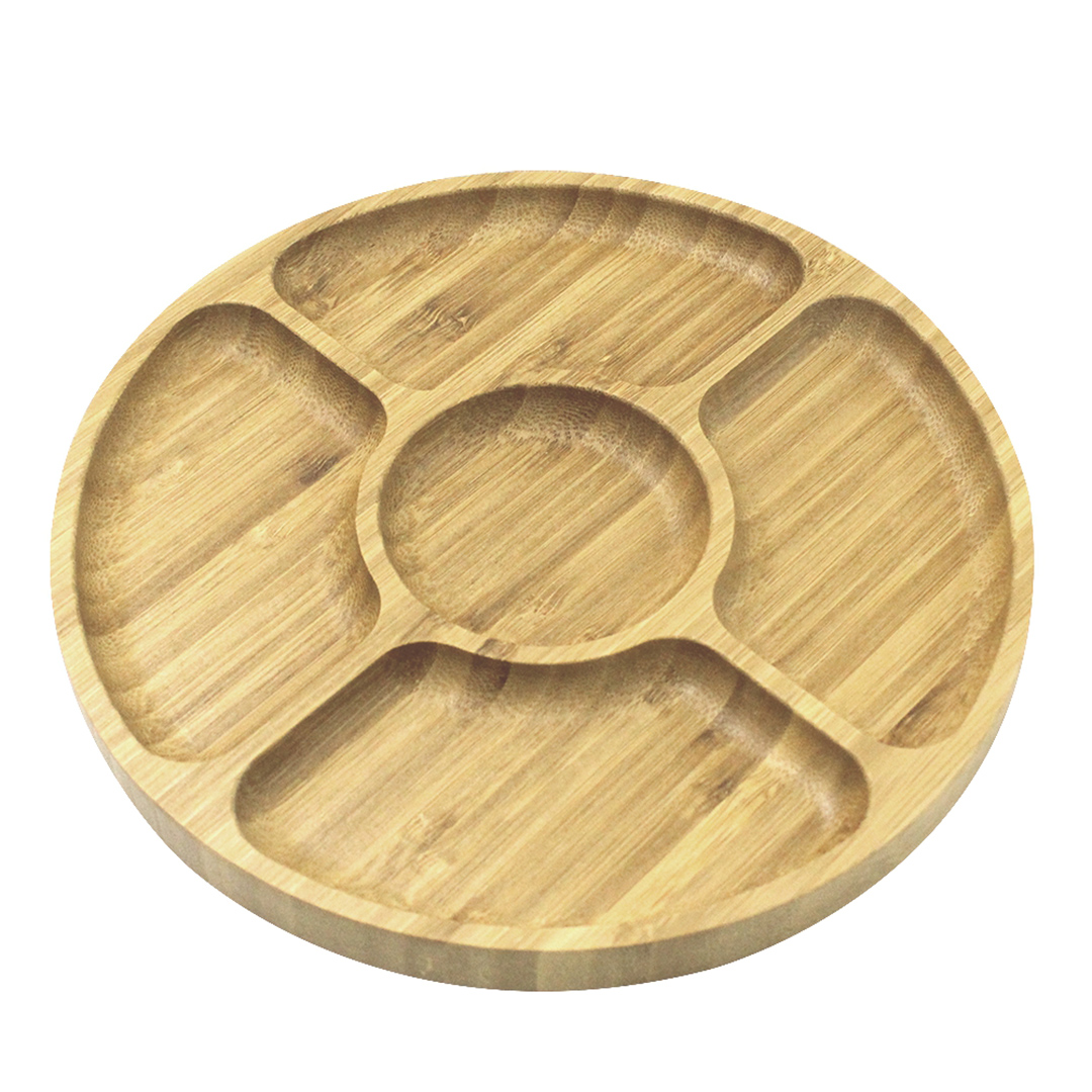 Imagem ilustrativa para Petisqueira redonda em bambu Ø20xA1,7cm