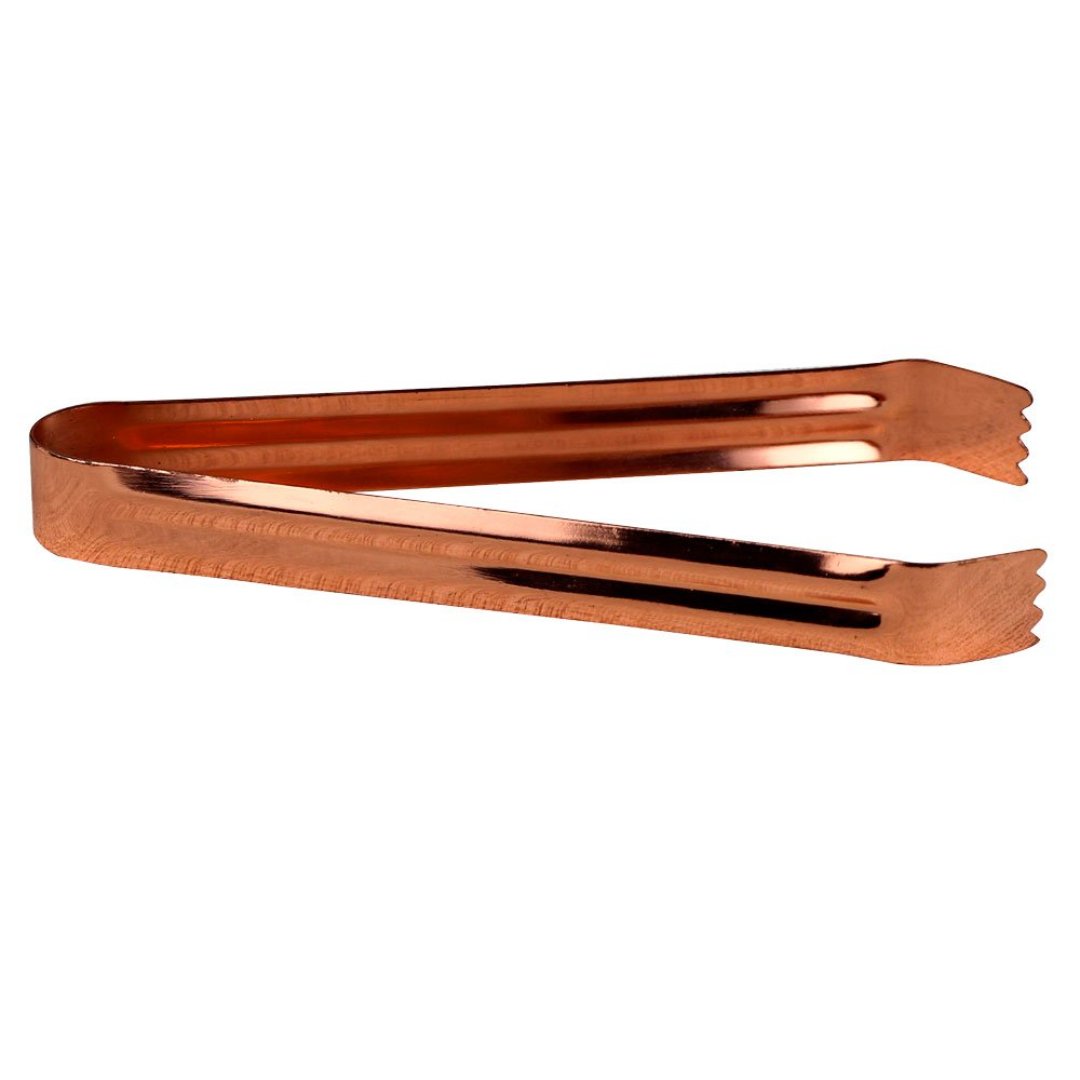 Imagem ilustrativa para Pinça para gelo em aço inox A14,5cm cor cobre