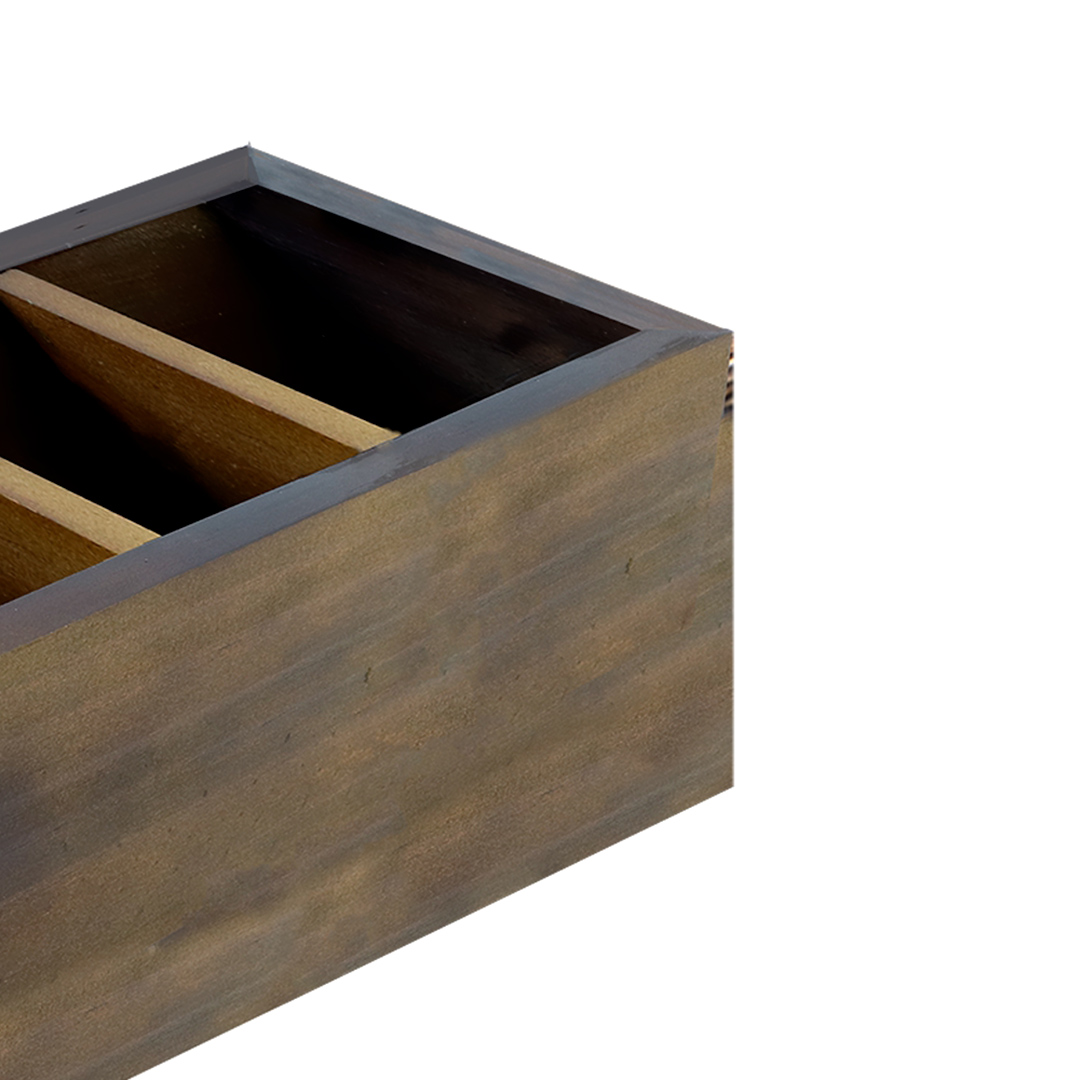 Fotografia para o produto Porta controle remoto de madeira L19xP12,5xA10cm