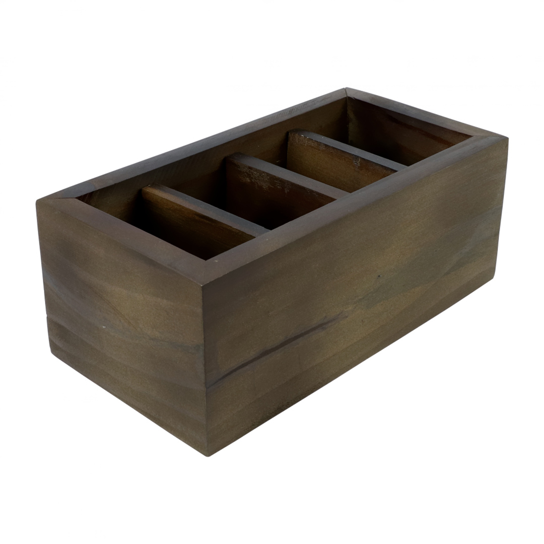 Fotografia para o produto Porta controle remoto de madeira L24,5xP12,5xA10cm