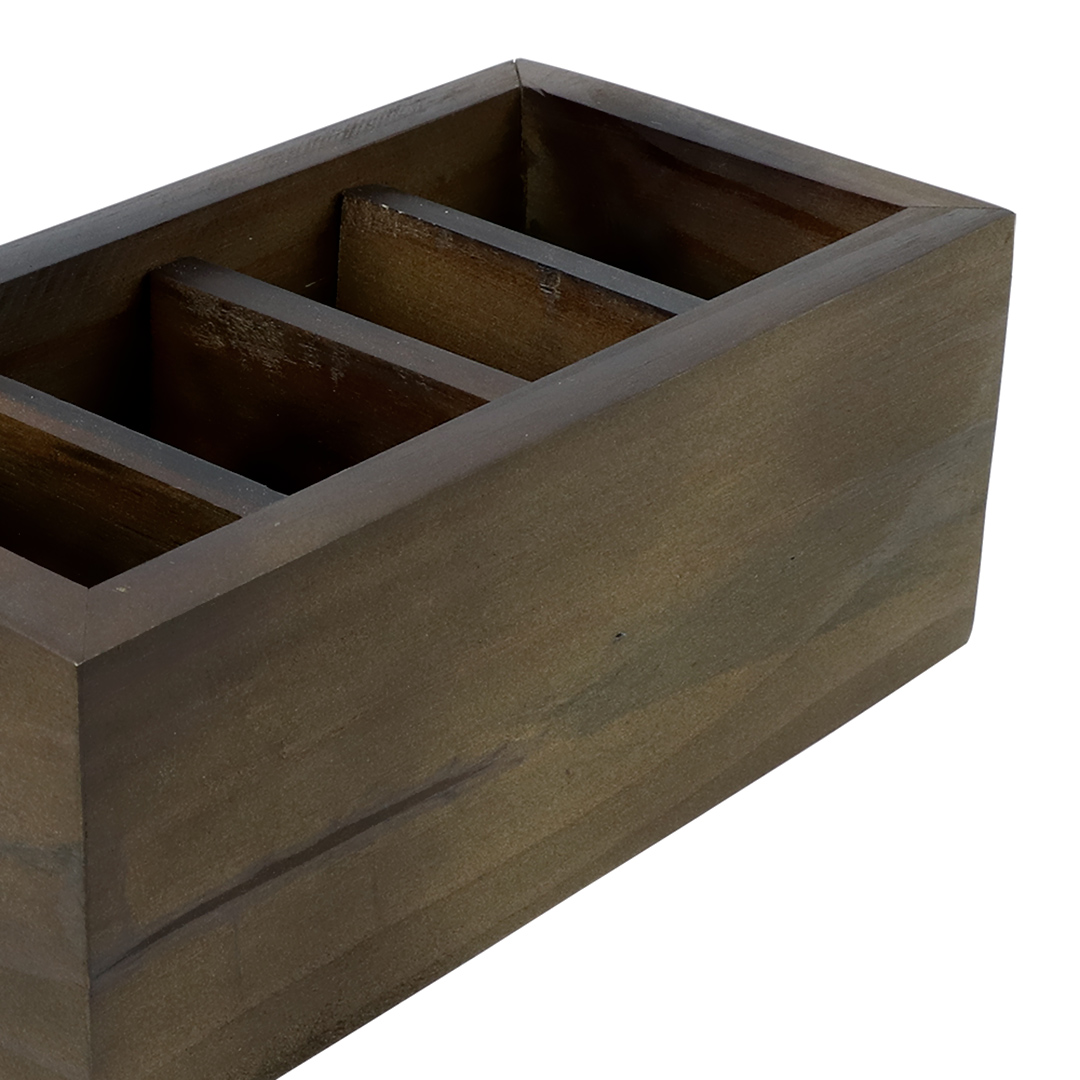 Fotografia para o produto Porta controle remoto de madeira L24,5xP12,5xA10cm