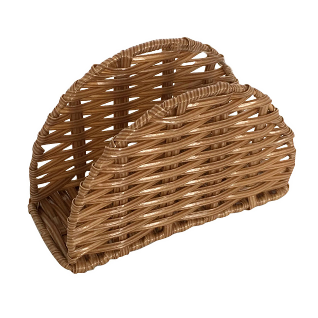 Imagem ilustrativa para Porta guardanapo em fibra sintética L15xP5xA9cm cor marrom