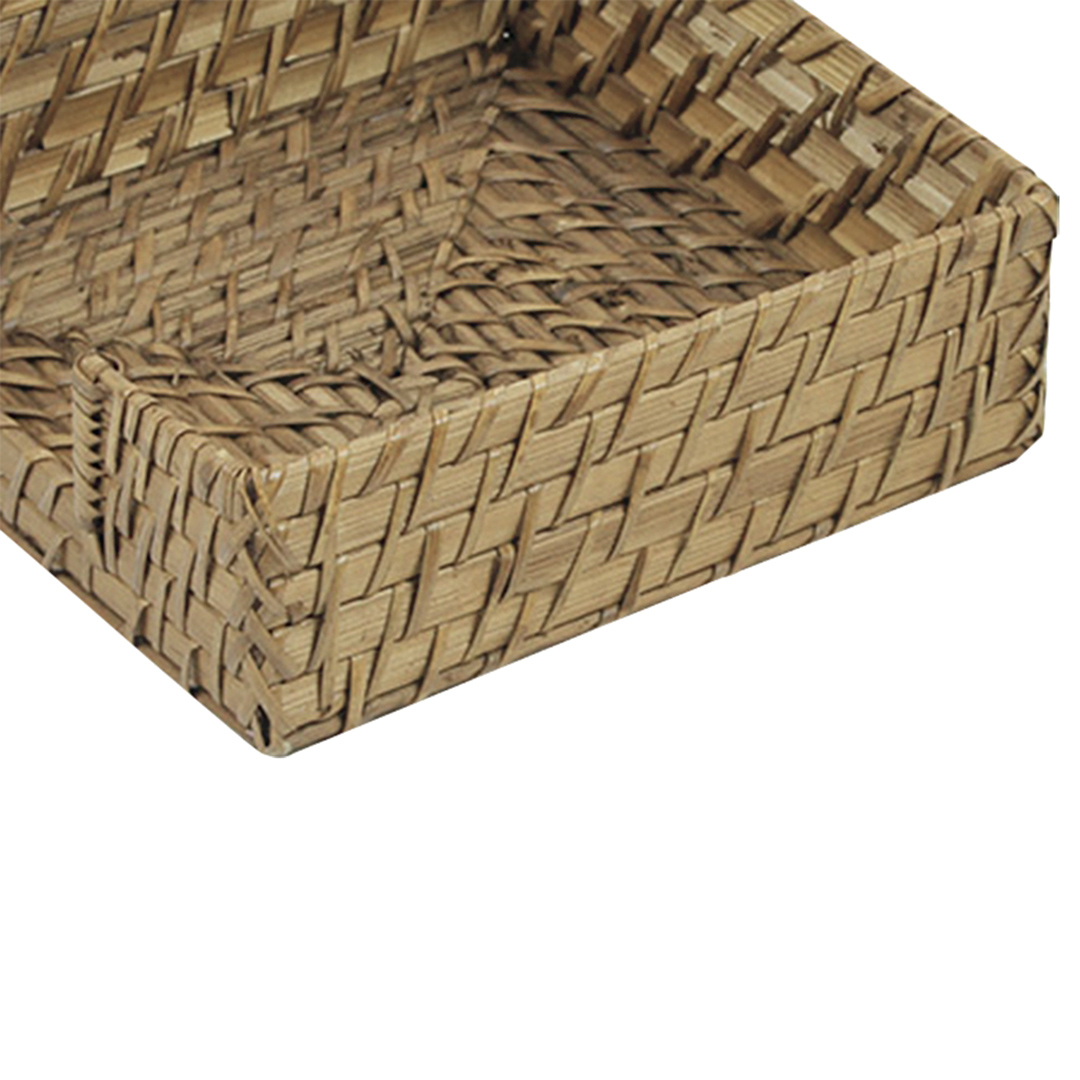 Fotografia para o produto Porta guardanapo quadrado em bambu e rattan L18xP18xA6cm