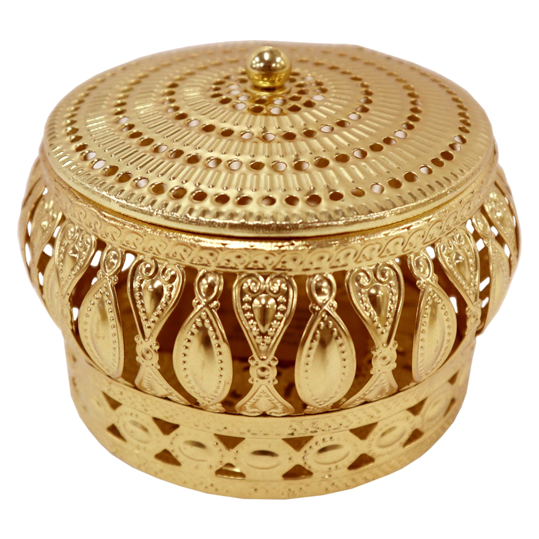 Fotografia para o produto Porta joias redondo em ferro Ø11,5xA8cm