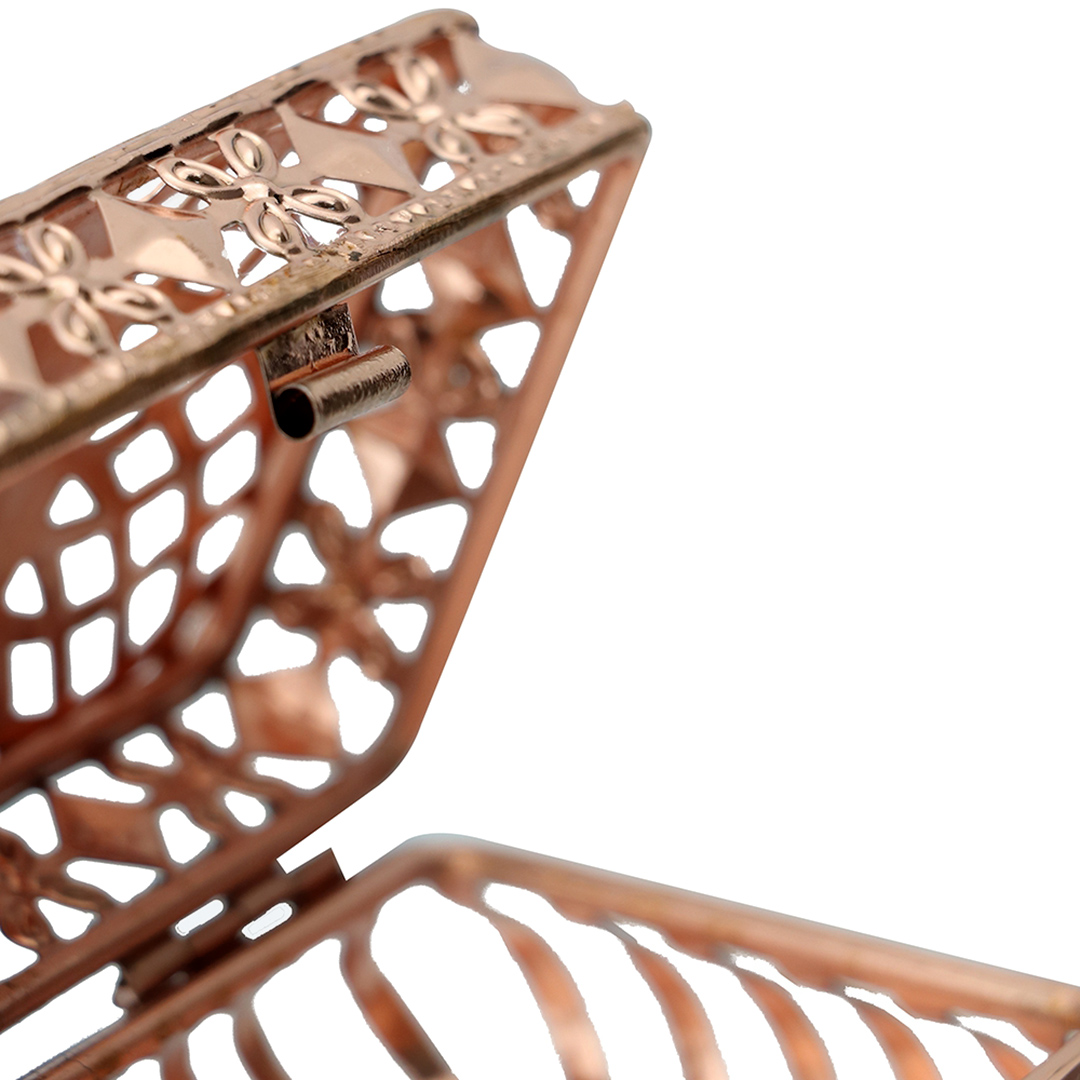 Fotografia para o produto Porta joias retangular em ferro L11,5xP8xA7cm