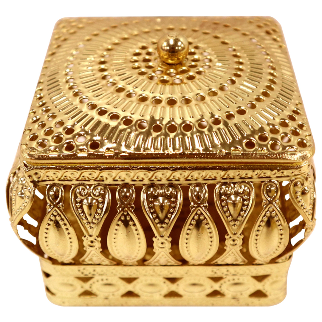 Fotografia para o produto Porta joias retangular em ferro L12xP9xA8cm